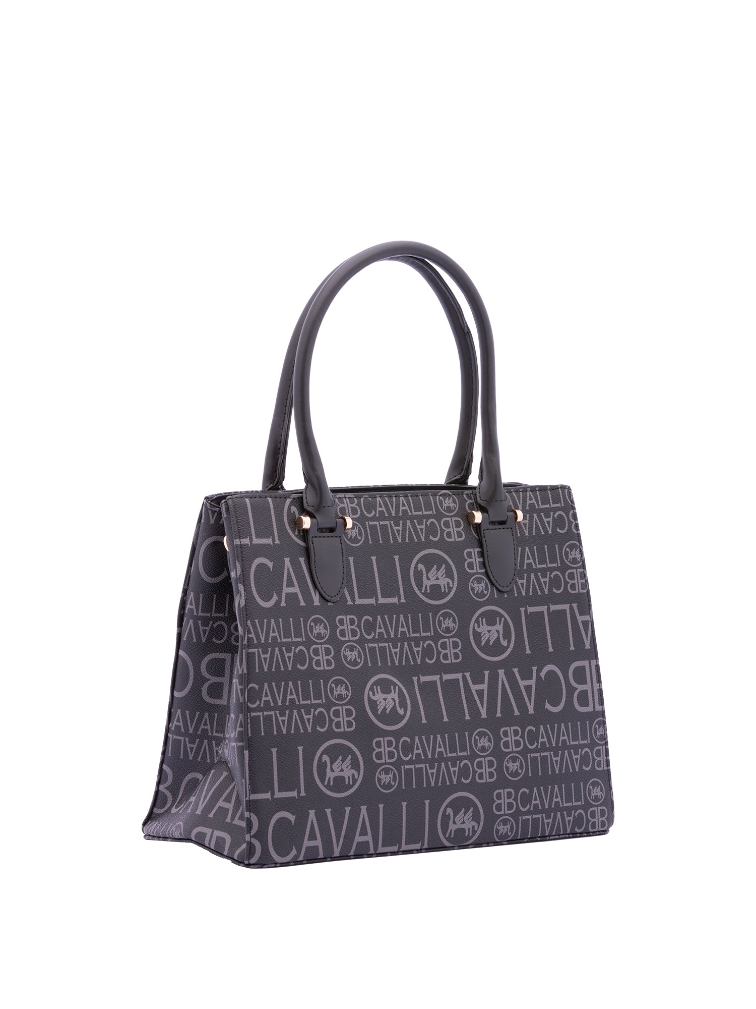 Borsa a mano da donna Ecopelle e poliestere BC1370-NERO B Cavalli