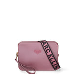 Borsa a tracolla da donna 100% Pvc FLAT-FLOWE-DARK MAUVE - LIGHT GOLD Marc Ellis