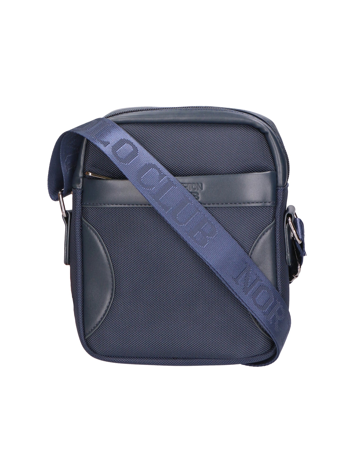 Borsa a tracolla uomo Pelle vegana e nylon PCL3062-BLU Northampton Polo Club