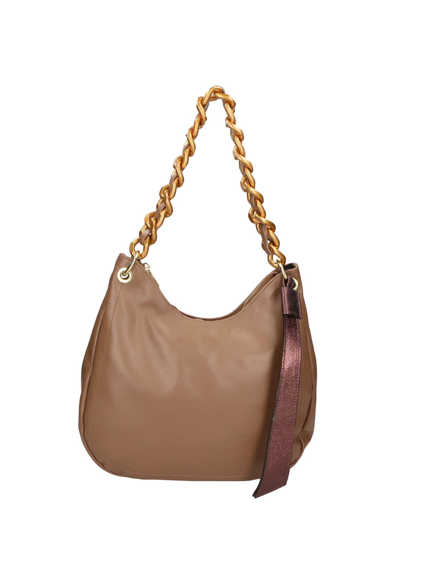Artemisia Borsa a spalla da donna Vera pelle 05462-S40 TAUPE L015 T.MORO Gave Lux