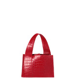 Borsa a mano da donna Vera pelle effetto cocco 07220-C58 ROSSO Roberta Rossi