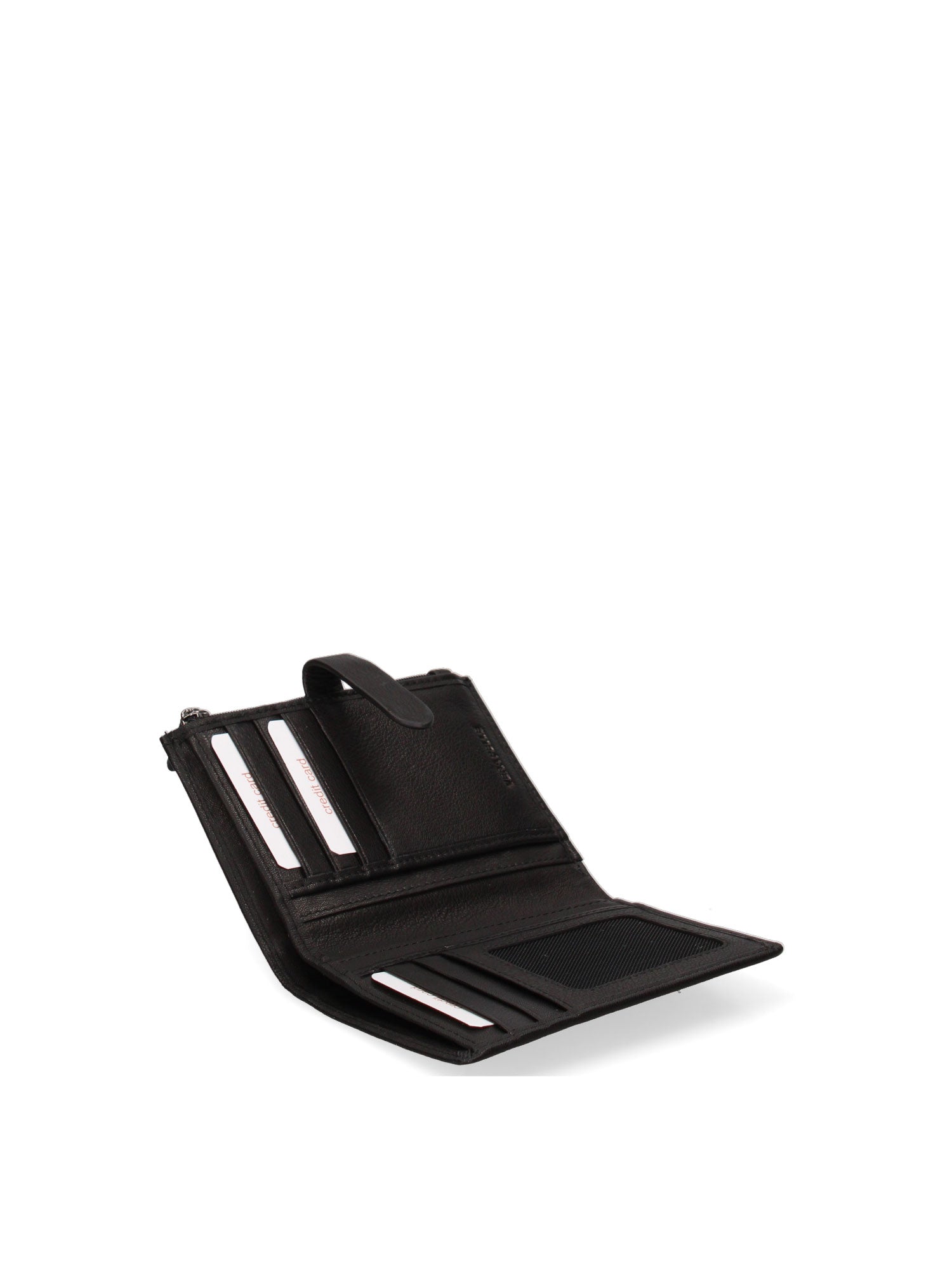 Portafoglio da donna in vera pelle Casual LB7702-20-BLACK Laura Biagiotti