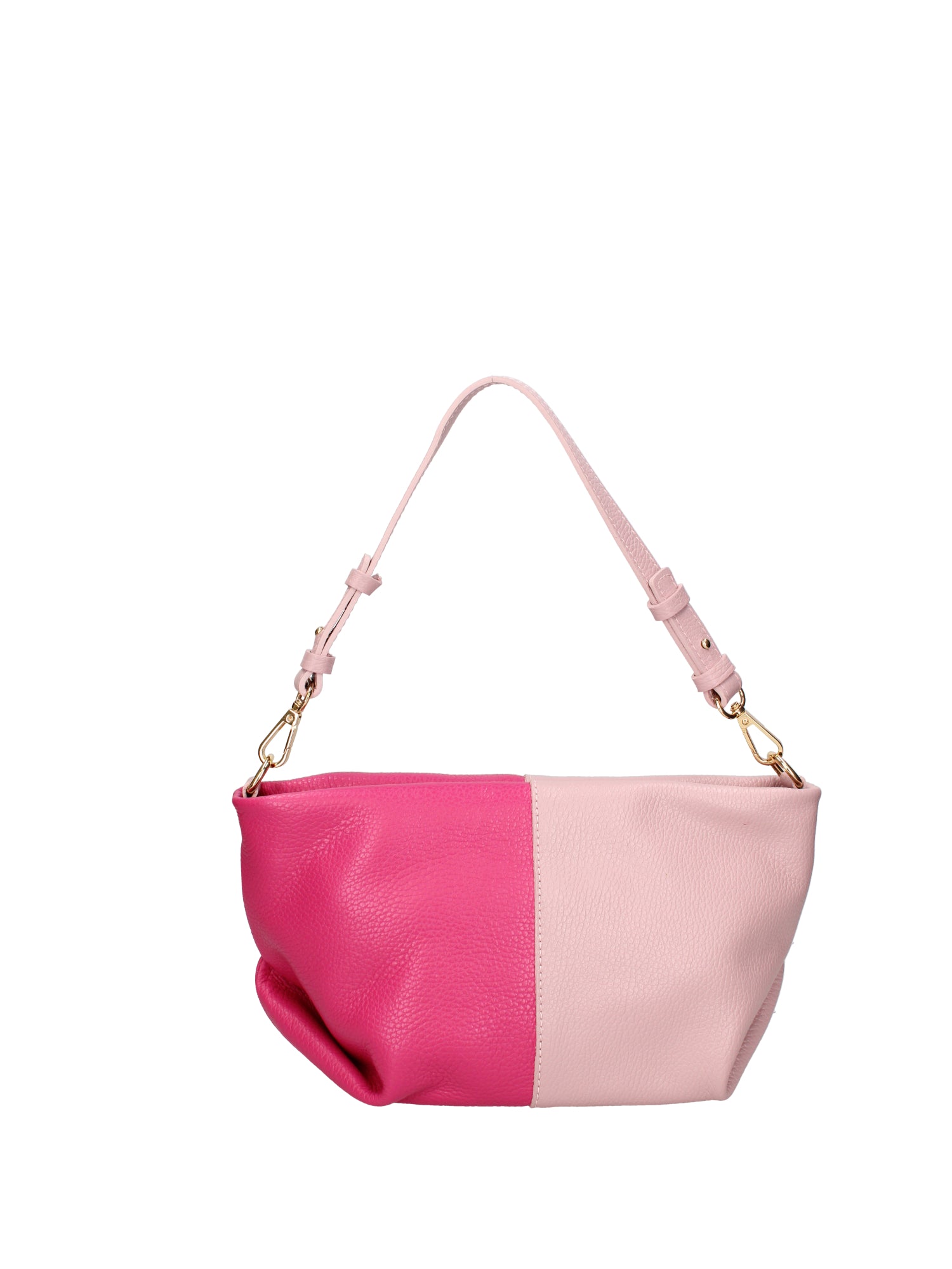 Borsa a spalla da donna Vera pelle 07165-D56 PINK+D02 FUXIA Roberta Rossi