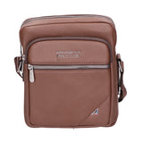 Borsa a tracolla uomo Pelle PU vegana PCL3025-LIGHT BROWN Northampton Polo Club