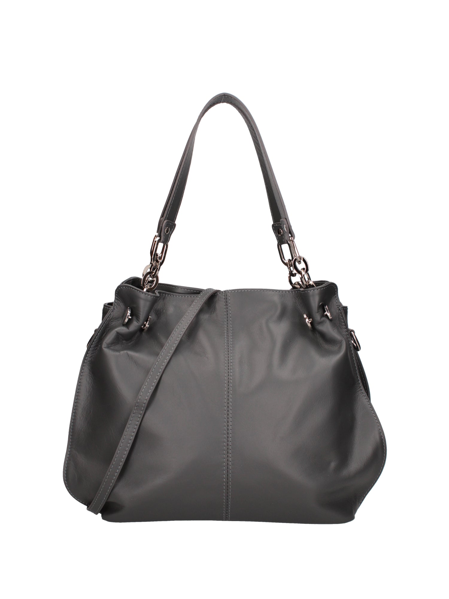 Ereba Borsa a mano da donna Made in Italy 100% pelle 3305-S27 CENERE Gave Lux