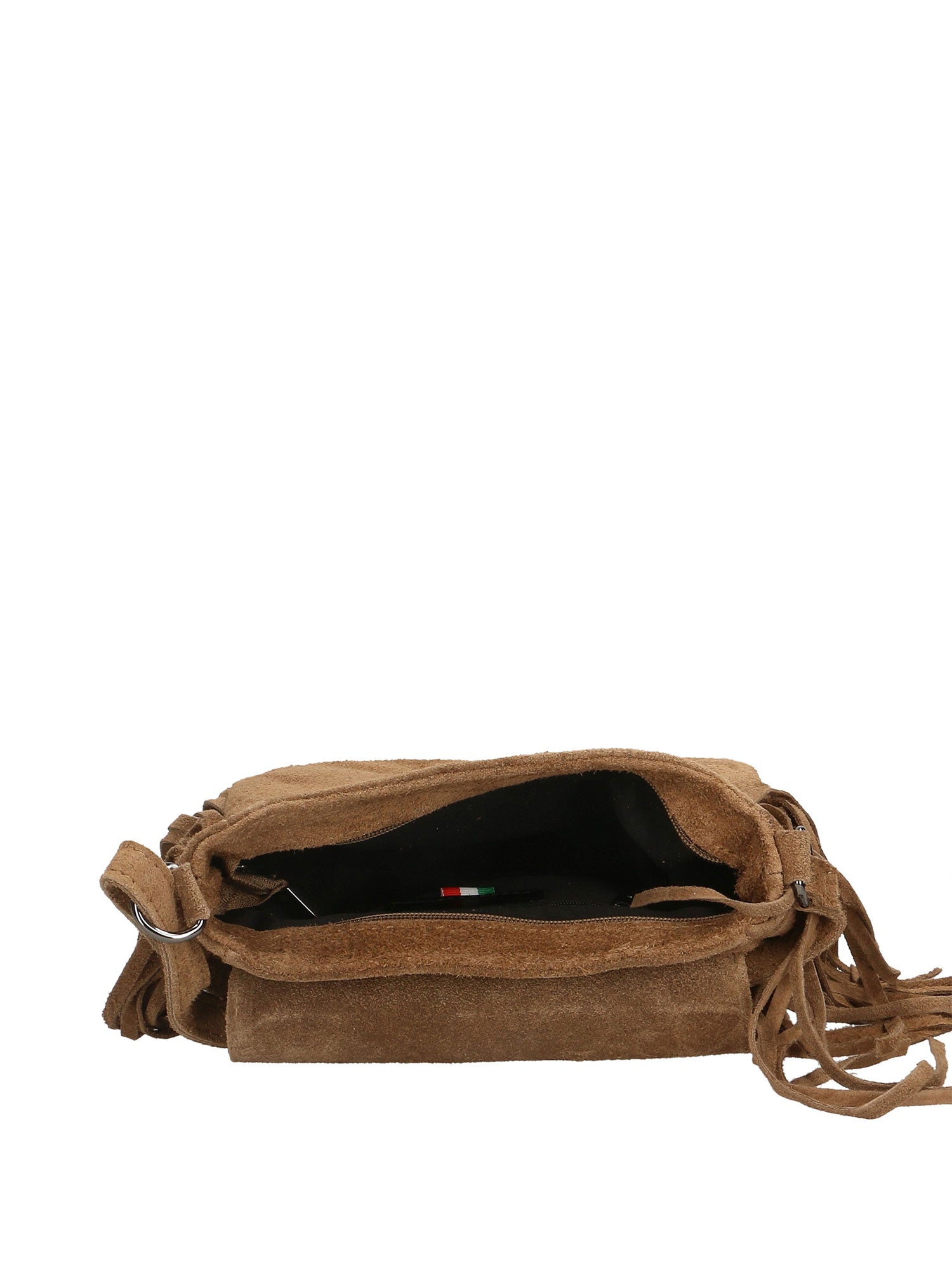 Iolanthe Borsa a tracolla da donna Vera pelle 1421-FANGO Gave Lux