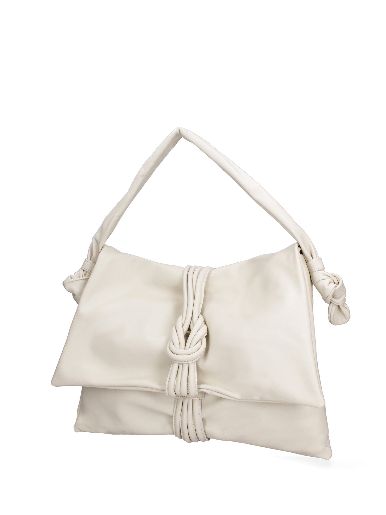 Borsa a spalla da donna Vera pelle 07171-S37 LATTE Viola Castellani