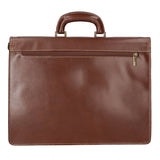 Nevio 7010-MARRONE BROWN Borsa da lavoro uomo in pelle Gave Lux