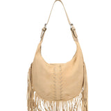 Zefira Borsa a spalla da donna Pelle Scamosciata 8630-FANGO Gave Lux