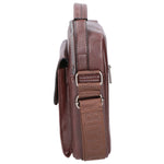 Borsa a tracolla uomo 100% pelle PU PCL3104-COFFEE Northampton Polo Club