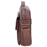 Borsa a tracolla uomo 100% pelle PU PCL3104-COFFEE Northampton Polo Club