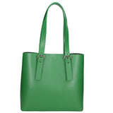 Germana Borsa a spalla da donna 100% pelle 05924-B47 VERDE MELA Gave Lux