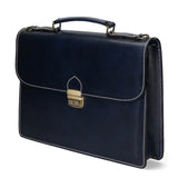 Dafne Borsa da lavoro unisex Vera pelle 7004-BLU Gave Lux