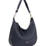 Borsa a spalla da donna 100% pelle vegana PU 715-1PT-NAVYBLUE Diana&co