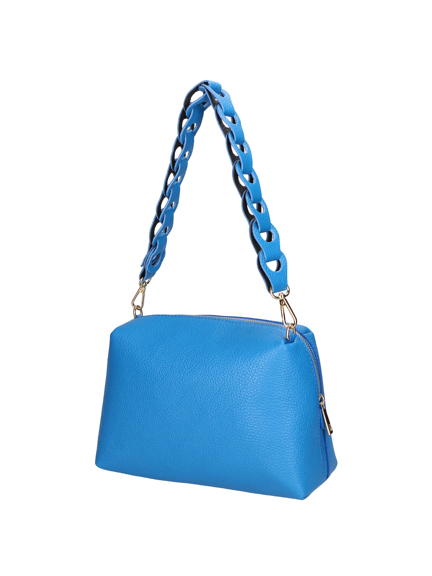 Livia Borsa a spalla da donna Vera pelle 06443-BLU ASTER Gave Lux