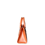 Borsa a mano da donna 100% Pvc FLAT-WOOD-S 24-DARK RUST - SATIN CDF Marc Ellis