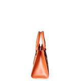 Borsa a mano da donna 100% Pvc FLAT-WOOD-S 24-DARK RUST - SATIN CDF Marc Ellis