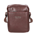 Borsa a tracolla uomo 100% pelle PU PCL3076-COFFEE Northampton Polo Club
