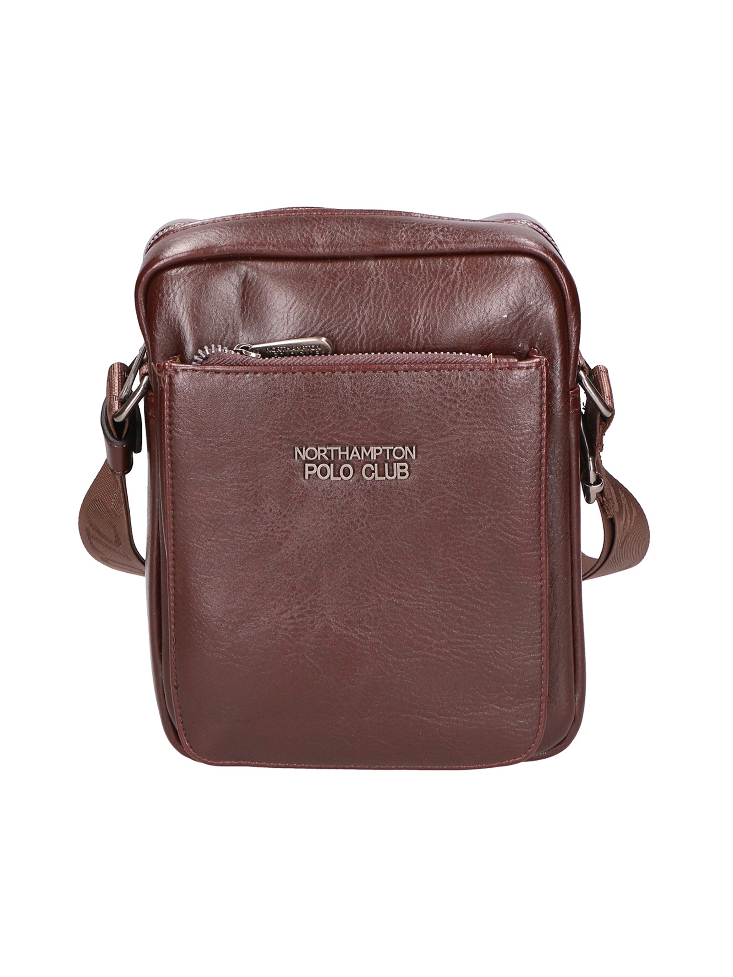 Borsa a tracolla uomo 100% pelle PU PCL3076-COFFEE Northampton Polo Club