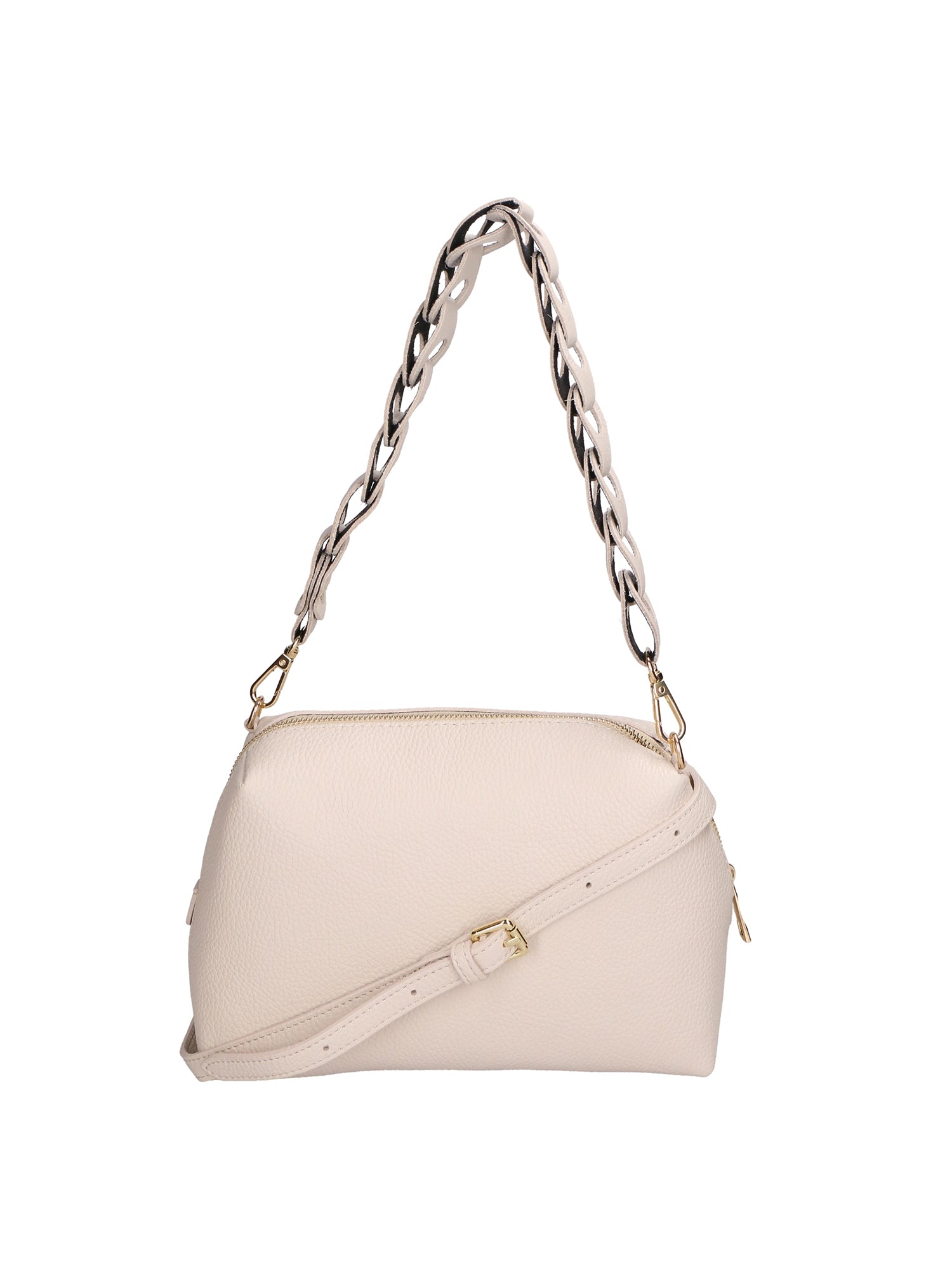 Livia Borsa a spalla da donna Vera pelle 06443-LATTE Gave Lux