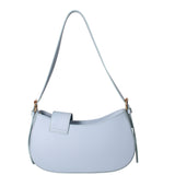 Borsa a spalla da donna 100% vera pelle 07213-L366 CIELO Roberta Rossi