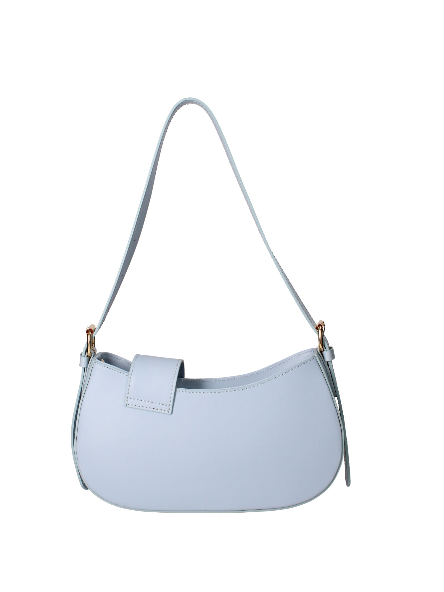 Borsa a spalla da donna 100% vera pelle 07213-L366 CIELO Roberta Rossi