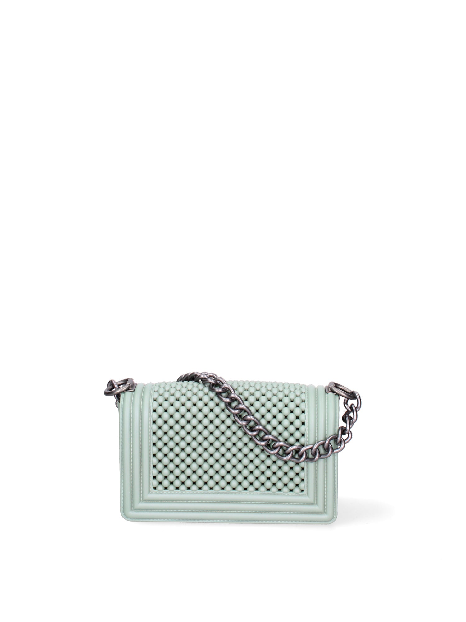 Borsa a mano da donna 100% Pvc FLAT-S-BALL 24-OLIVE - SATIN CDF Marc Ellis