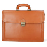 Cesare Borsa da lavoro uomo Vera pelle 7002-CUOIO Gave Lux