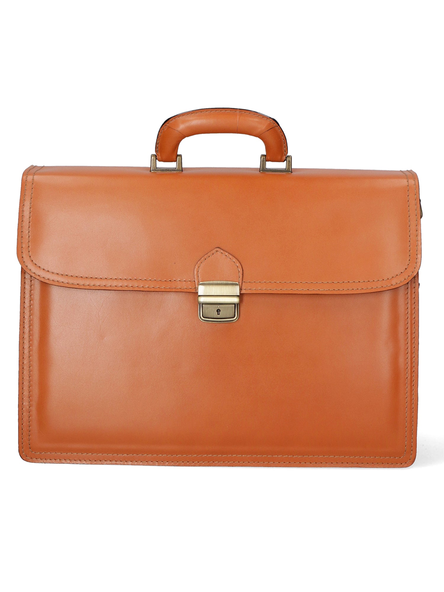 Cesare Borsa da lavoro uomo Vera pelle 7002-CUOIO Gave Lux