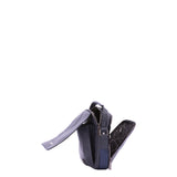 Borsa a tracolla uomo Ecopelle e poliestere BC1193-BLU B Cavalli