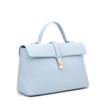 Borsa a mano da donna 100% pelle vegana PU 755-2PT-LIGHTBLUE Diana&co