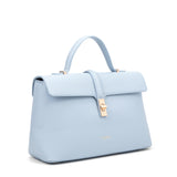 Borsa a mano da donna 100% pelle vegana PU 755-2PT-LIGHTBLUE Diana&co