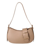 Borsa a spalla da donna 100% vera pelle 07213-L110 TAUPE Roberta Rossi
