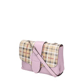 Caelia Borsa a tracolla da donna Vera pelle 194942-LILLA+BEIGE Gave Lux