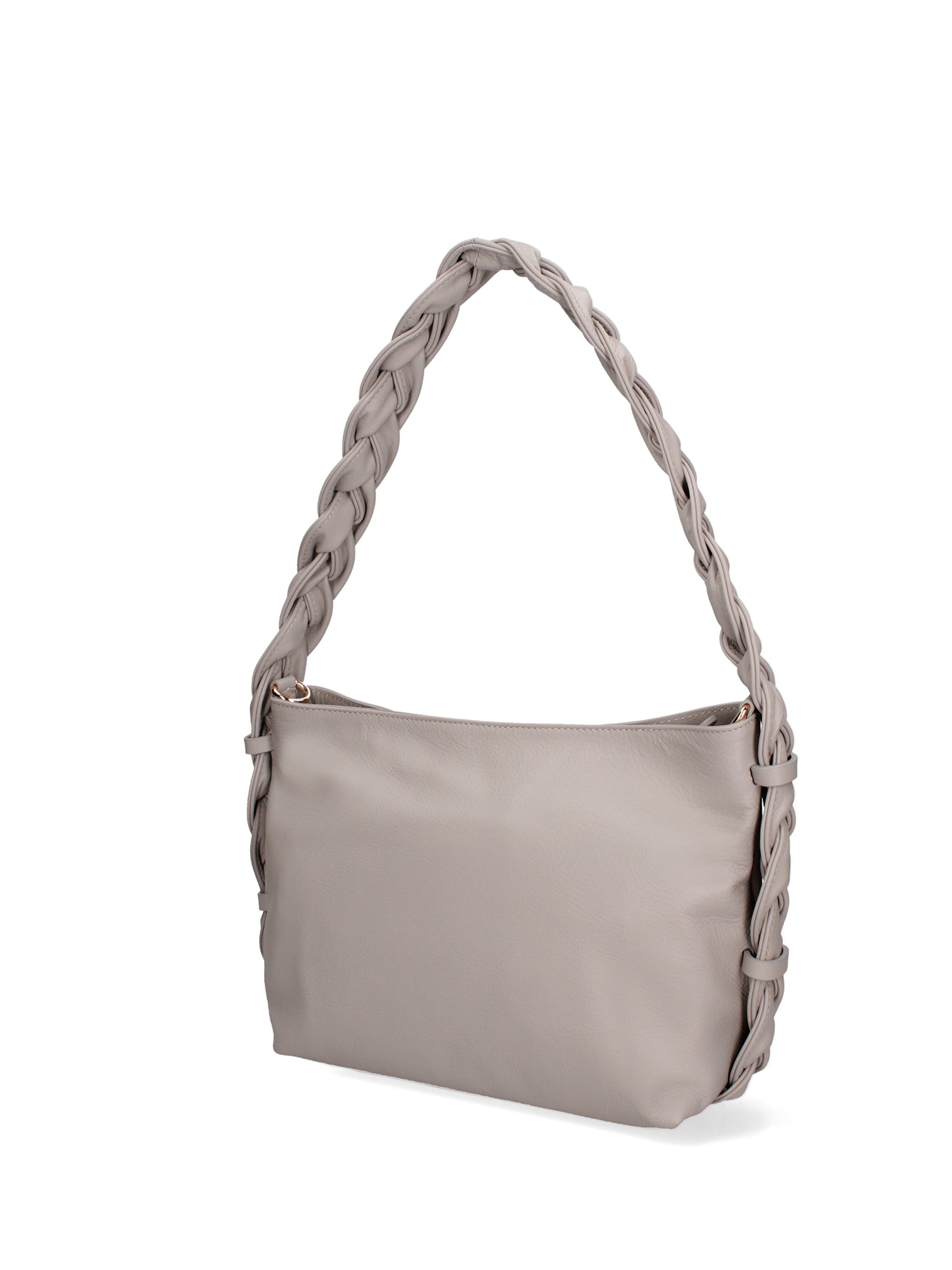 Isara Borsa a spalla da donna Vera pelle 07170-S86 GRIGIO Gave Lux
