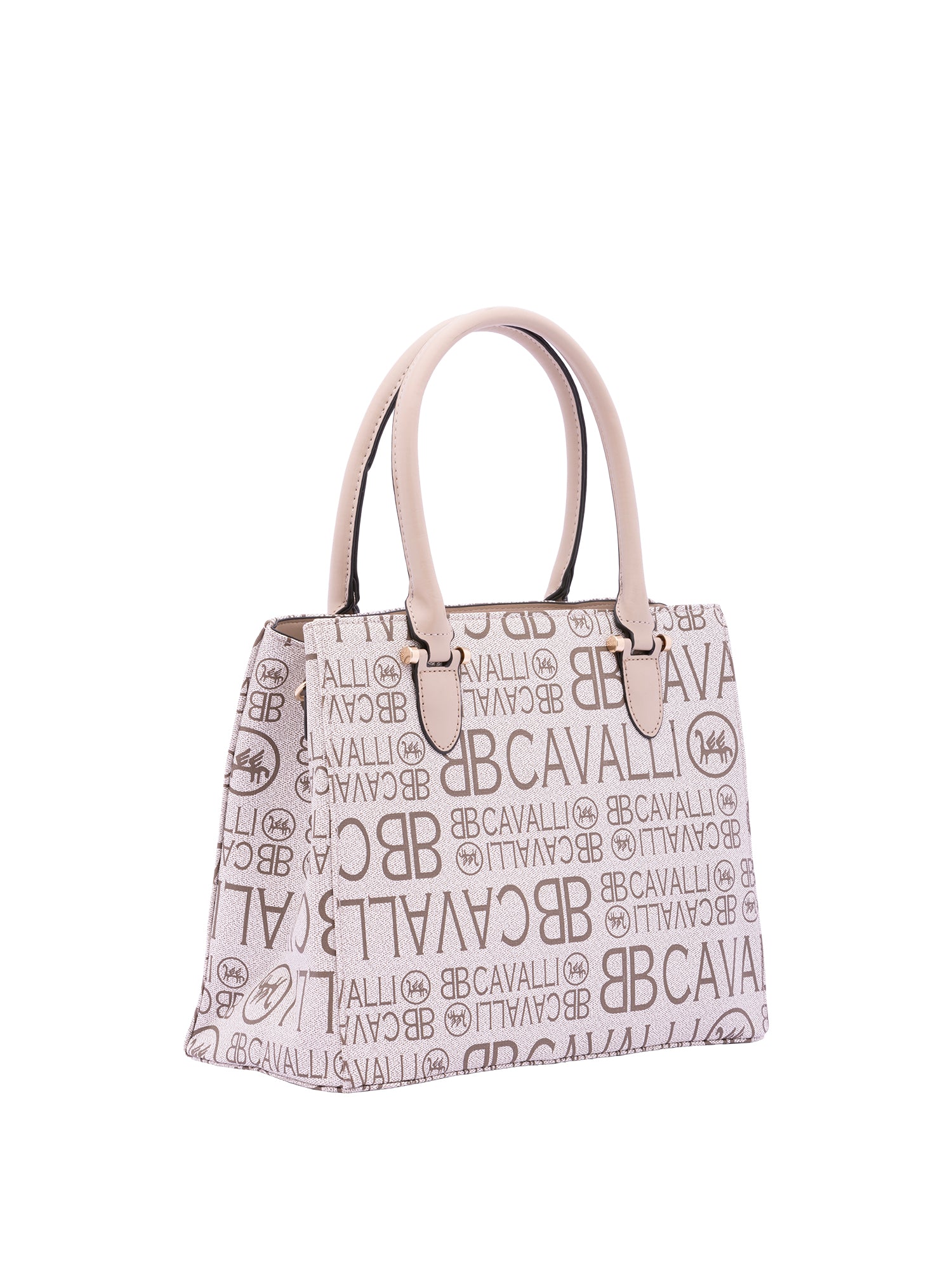 Borsa a mano da donna Ecopelle e poliestere BC1370-BEIGE B Cavalli