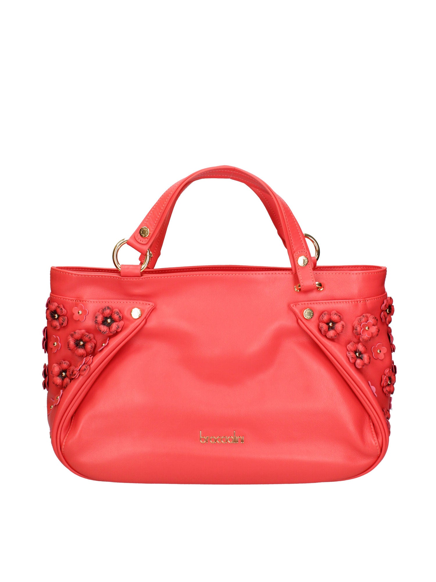 Iolara Lux Borsa a spalla da donna Vera pelle B17240-ROSSO Braccialini
