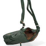 Borsa a tracolla da donna Ecopelle BC1382-GREEN B Cavalli