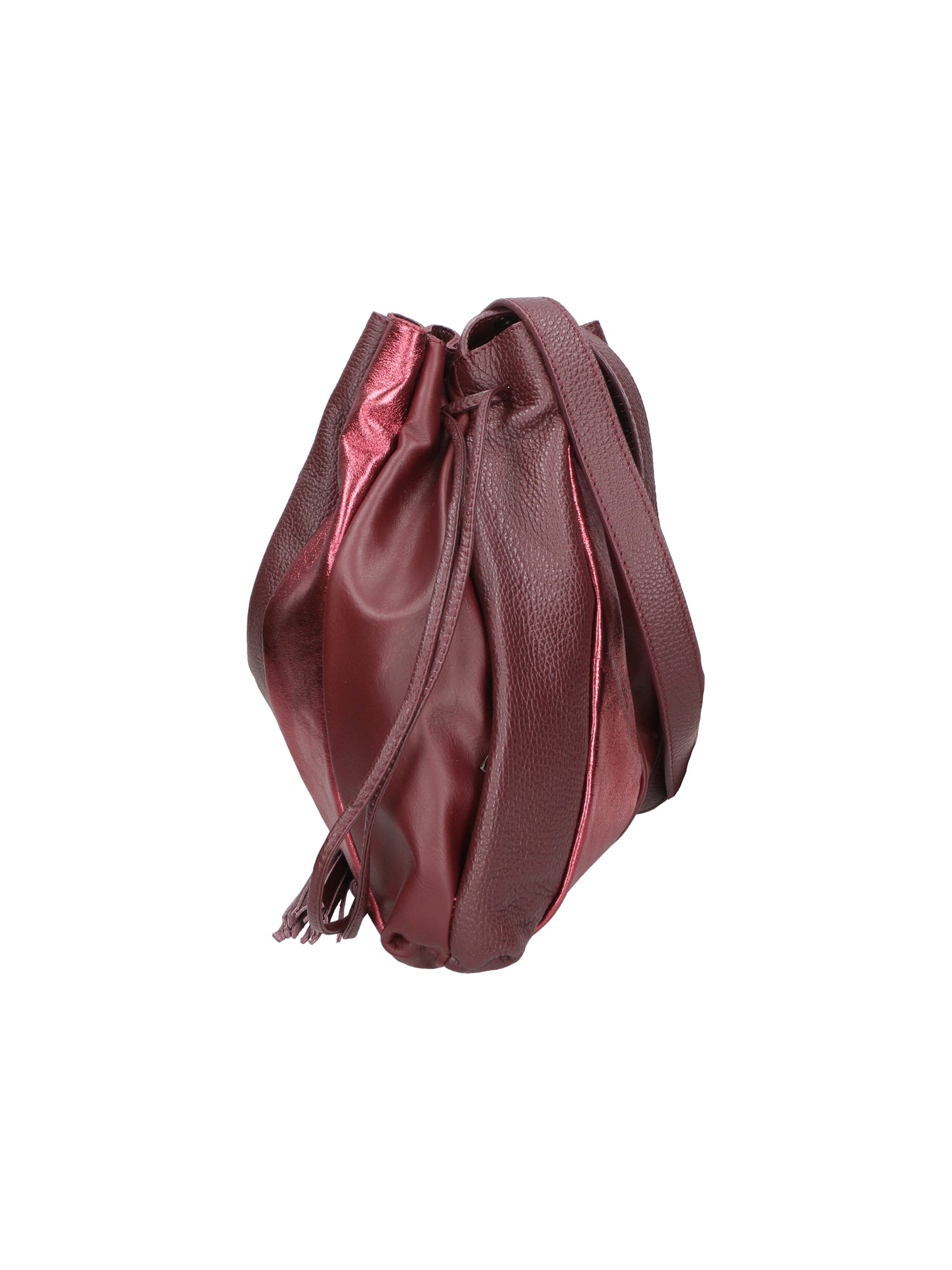 Nunzia Borsa a spalla da donna Vera pelle 576042-BORDO BORDEUX Gave Lux