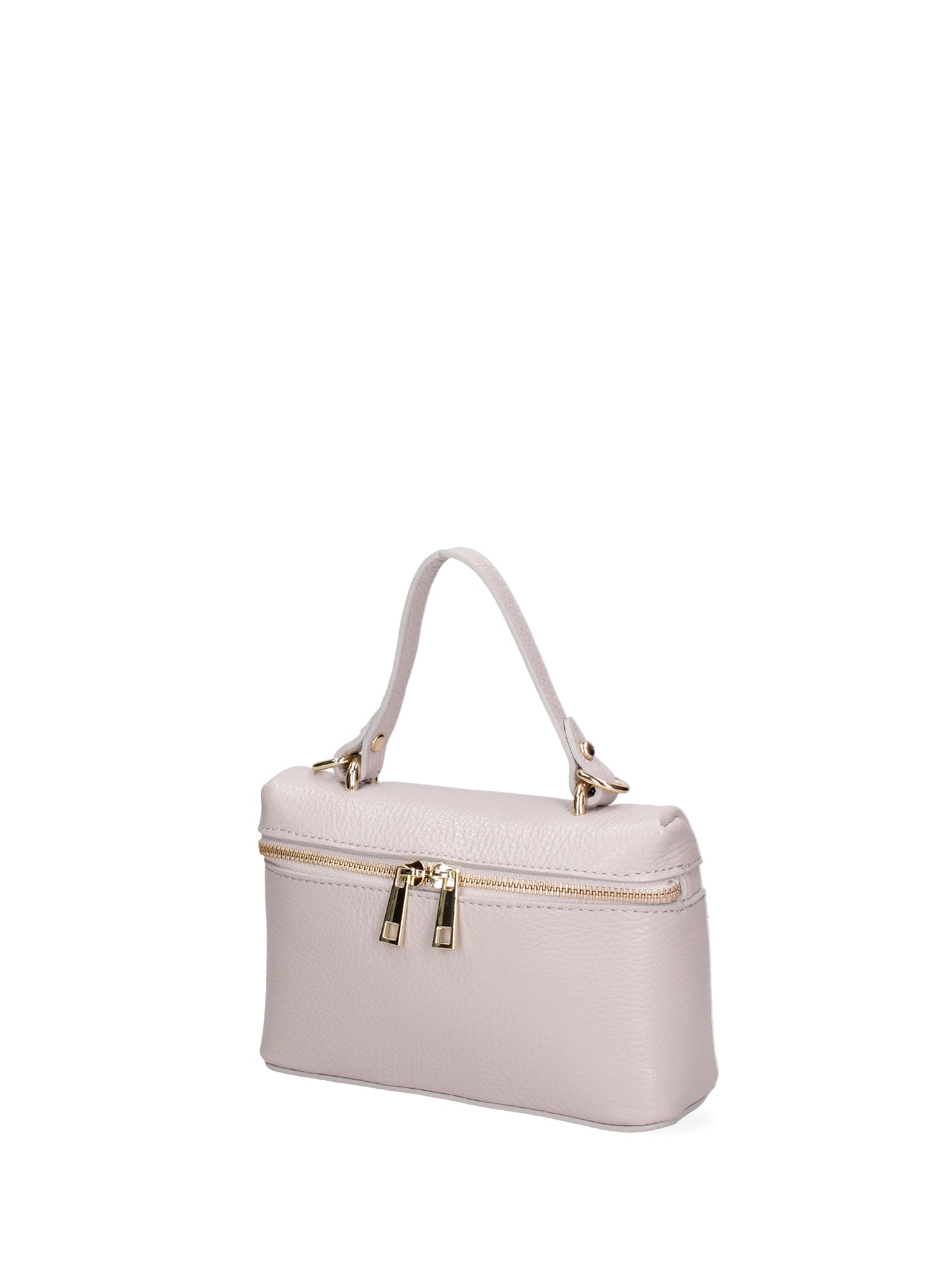 Borsa a mano da donna Vera pelle 07160-D86 GRIGIO PERLA Roberta Rossi