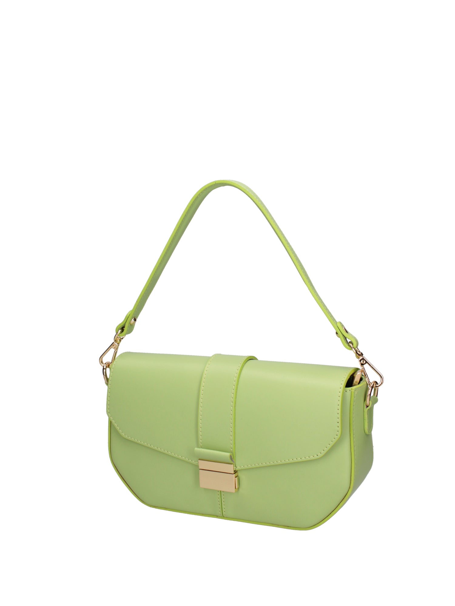 Borsa a spalla da donna Vera pelle 07229-L260 PISTACCHIO Roberta Rossi