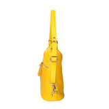 Bianca Borsa a spalla da donna Vera pelle 07136-D04 GIALLO Viola Castellani