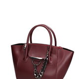 Borsa a mano da donna 100% vera pelle JR-W-1102MBX-BURGUNDY-CDF John Richmond