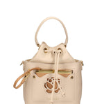 Miriel Borsa a mano da donna 100% poliuretano B16492-BEIGE Braccialini