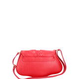 Borsa a spalla da donna Vera pelle 07152-D58 ROSSO FUOCO Viola Castellani