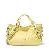Iolara Lux Borsa a spalla da donna Vera pelle B17240-GIALLO Braccialini
