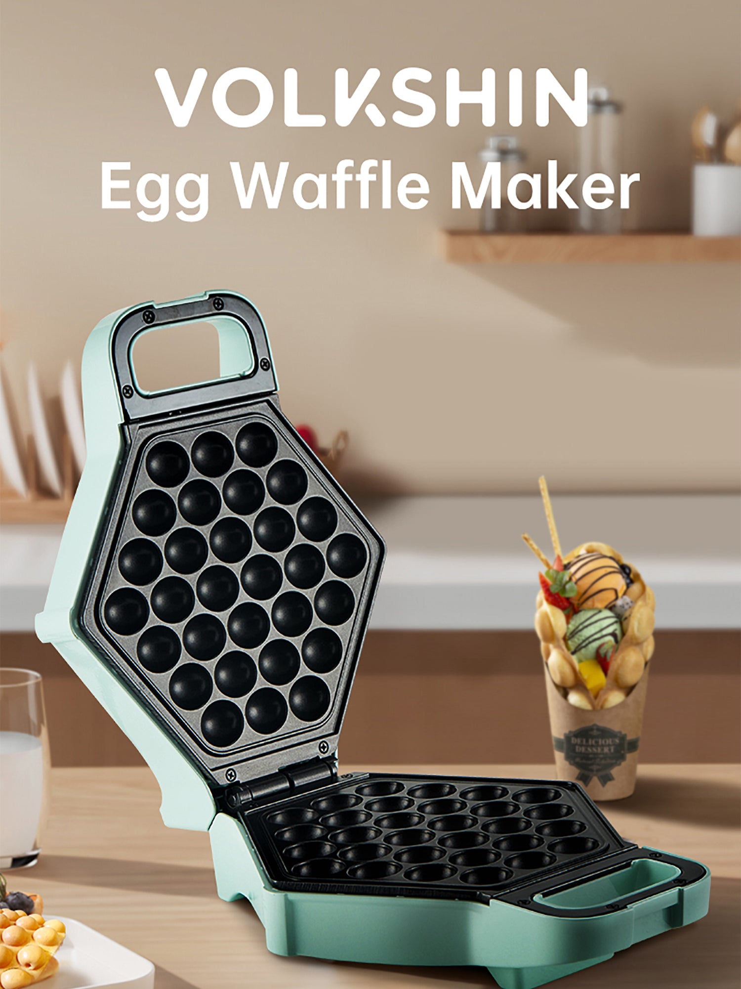 Macchina per Waffle Plastica & Teflon Volkshin