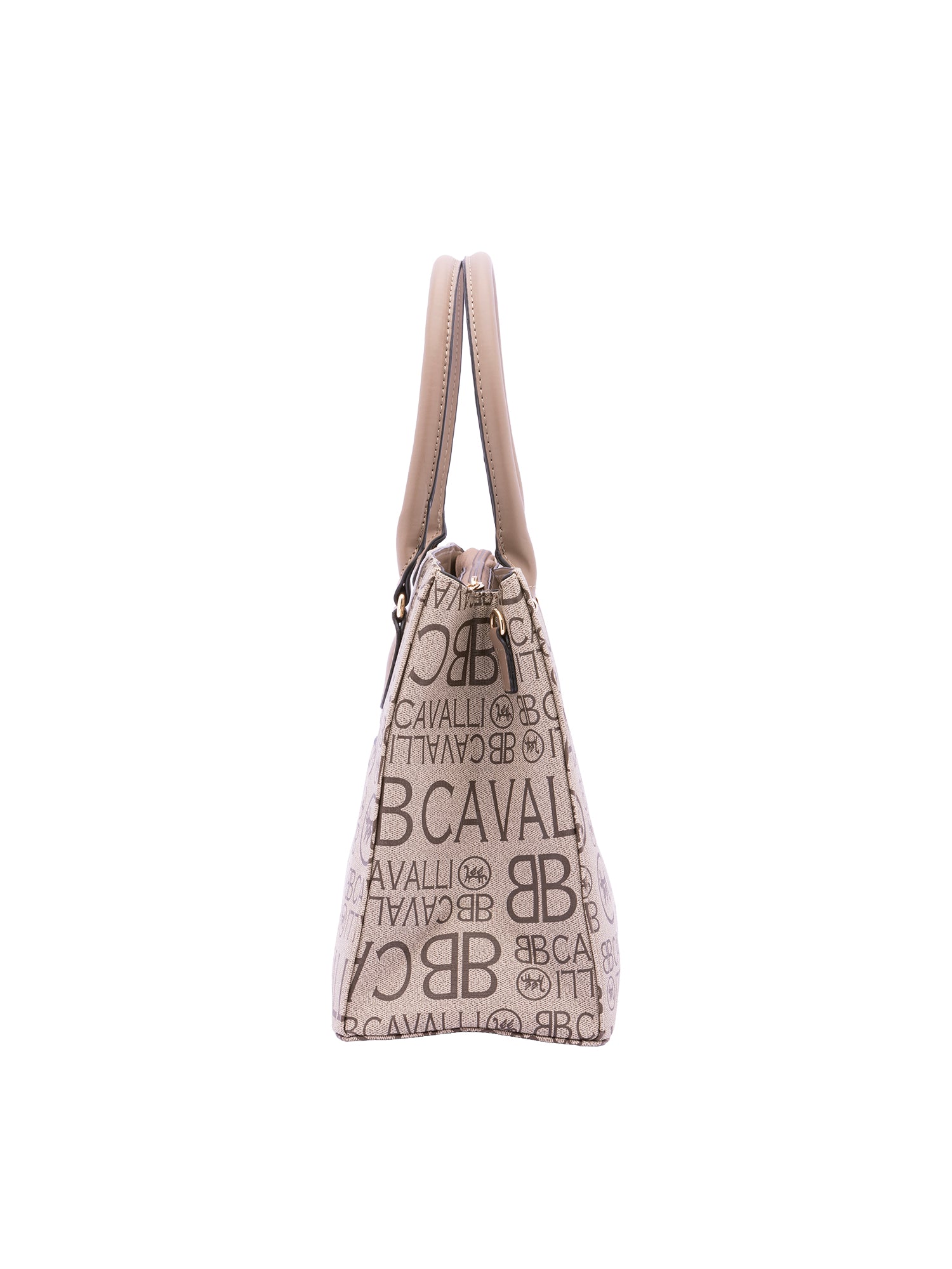 Borsa a mano da donna Ecopelle e poliestere BC1370-MARRONE B Cavalli
