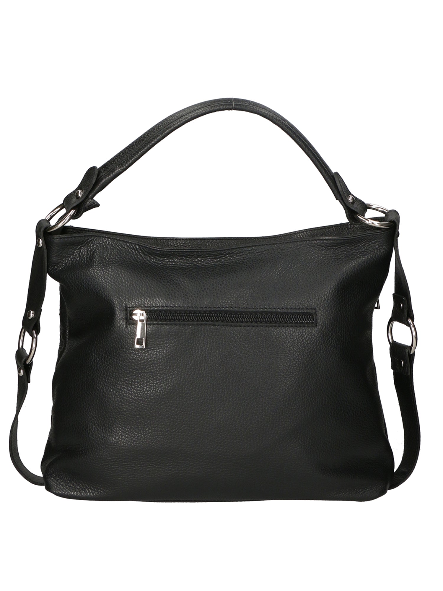 Emily Borsa a spalla da donna Vera pelle 80064-D28 NERO BLACK Gave Lux