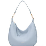 Borsa a spalla da donna 100% pelle vegana PU 715-1PT-LIGHTBLUE Diana&co